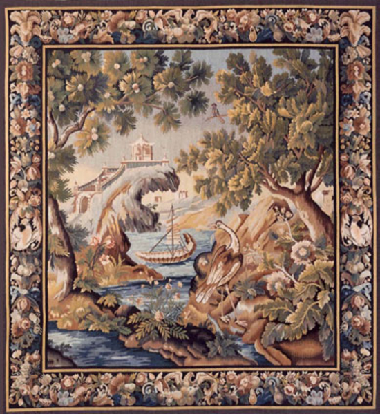 Recreation of an 18th century Brussels Verdure Tapestry