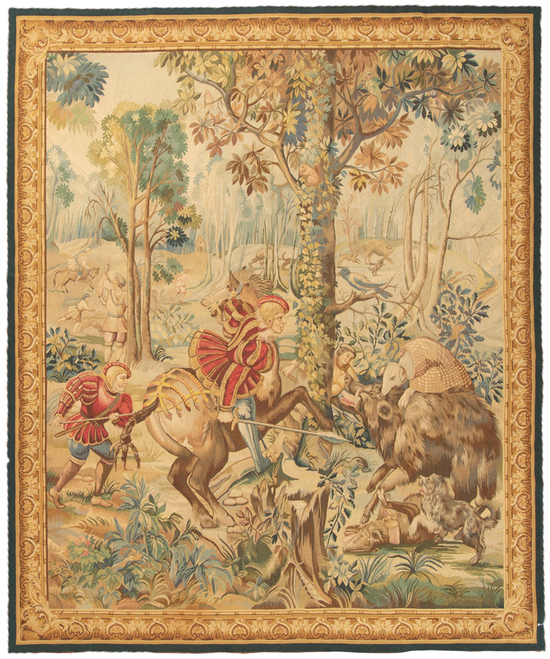 Recreation of a French 17th century Hunting Tapestry. 