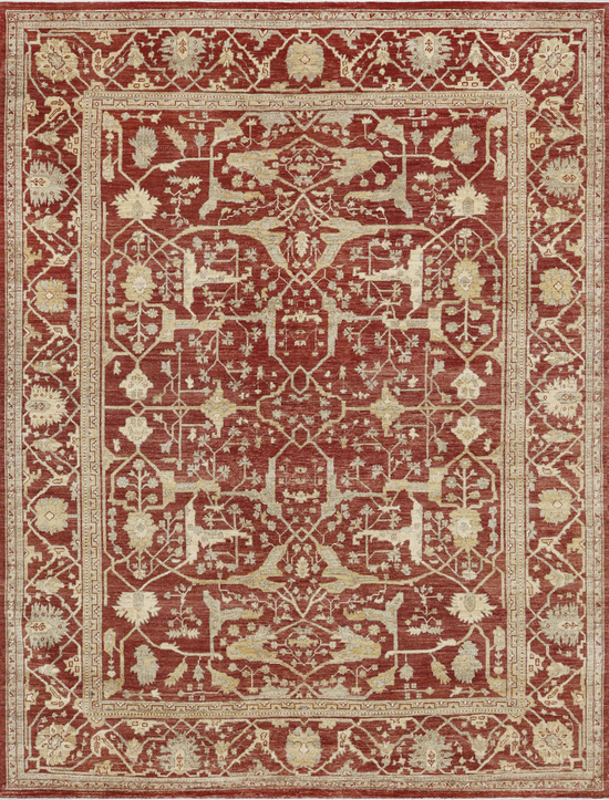 Sultanabad Collection N-330 Red Red