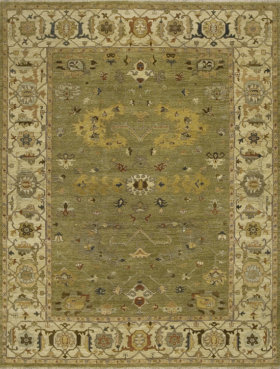 Ziegler Collection 2058 ziegler Green Ivory