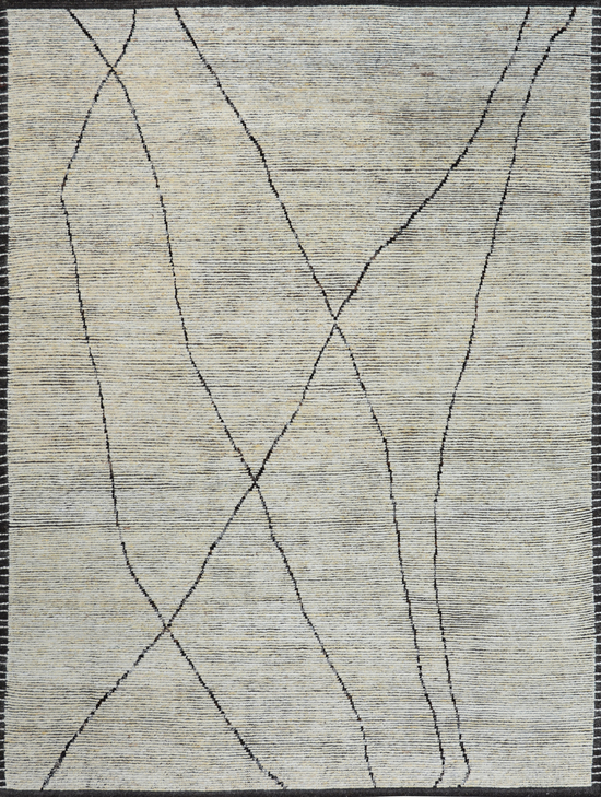 MOROCCAN TZ526 IVORY / BLACK