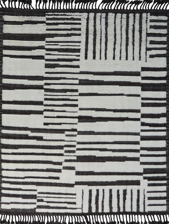 MOROCCAN TZ532 CHARCOAL / IVORY