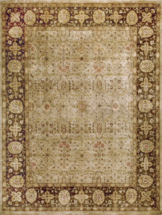 16/18 KHYBER TABRIZ CREAM / WALNUT