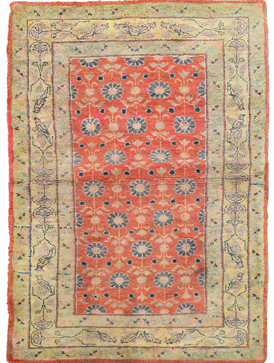 ANTIQUE AGRA AGRAC RUST / CREAM
