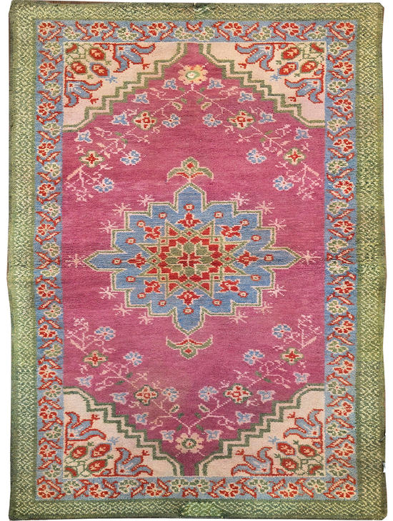 ANTIQUE AGRA AGRAC RED / BLUE