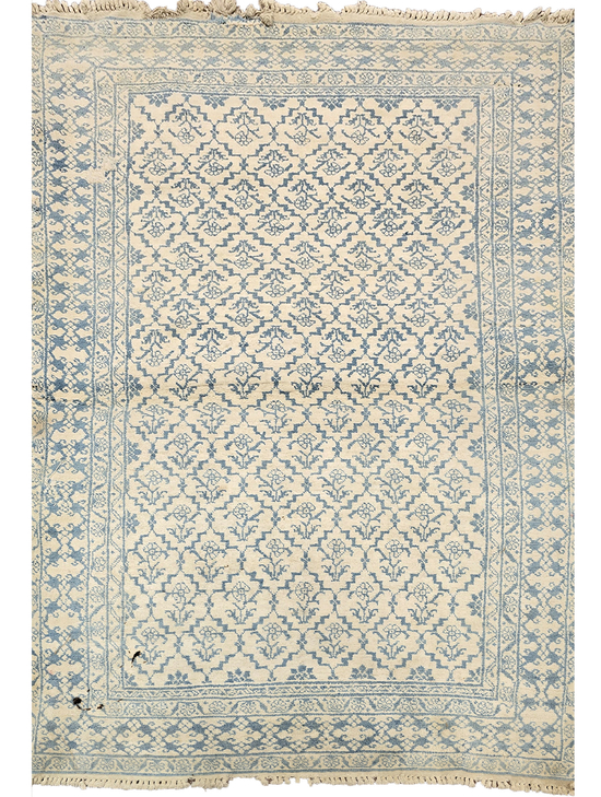 ANTIQUE AGRA AGRAC IVORY / IVORY
