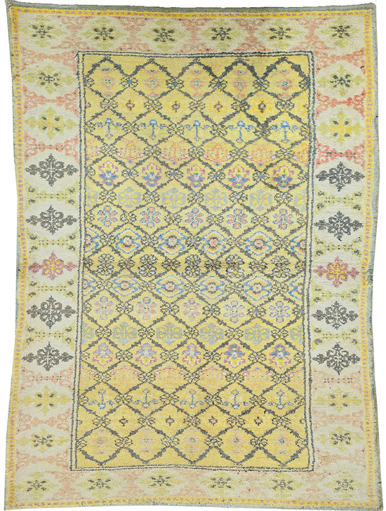 ANTIQUE AGRA AGRAC CREAM / GREEN