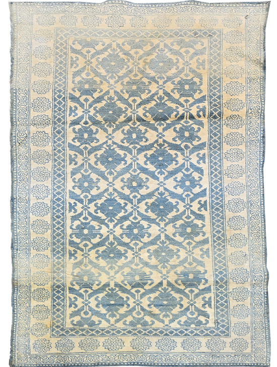 ANTIQUE AGRA AGRAC IVORY / IVORY