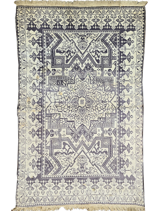 ANTIQUE AGRA AGRAC BLACK / IVORY