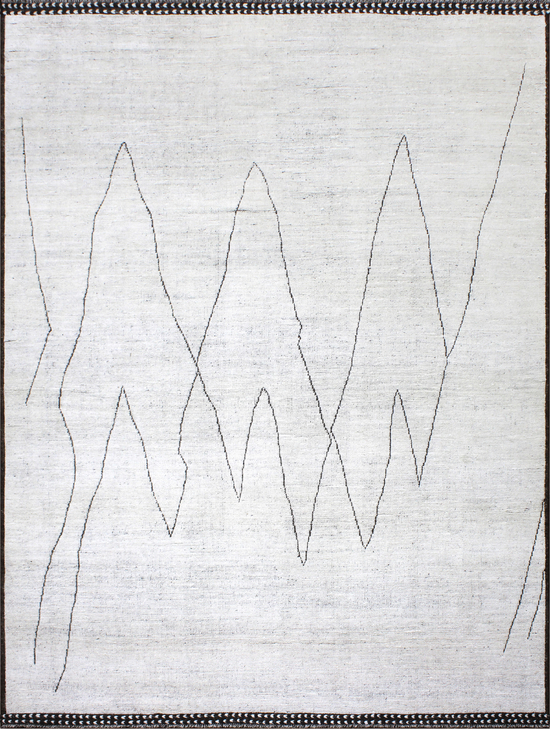 MOROCCAN TZ295 IVORY / BLACK