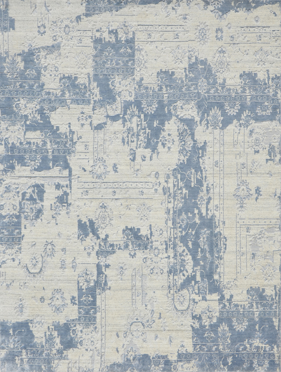 HANDLOOMED 2000 TC219 SILVER / LIGHT BLUE