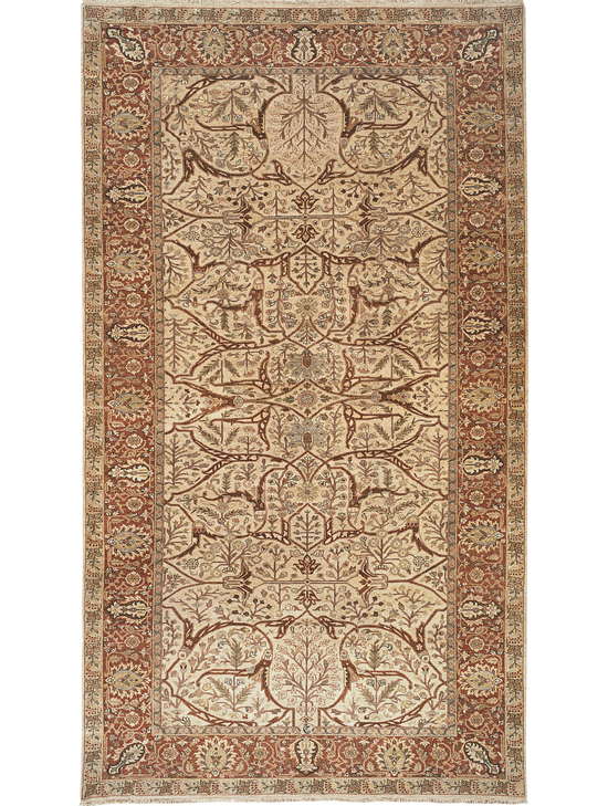 HADJI JALILI TABRIZ BEIGE / RUST