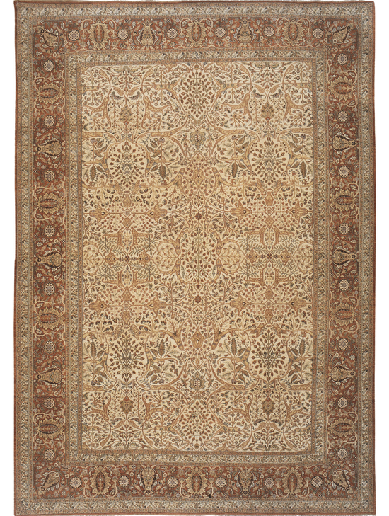 HADJI JALILI TABRIZ BEIGE / RUST