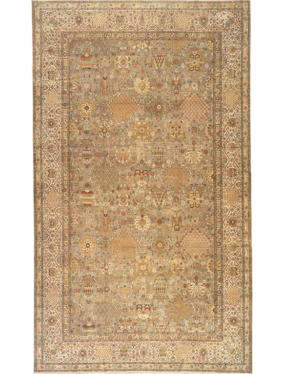 HADJI JALILI TABRIZ LIGHT BLUE / BEIGE