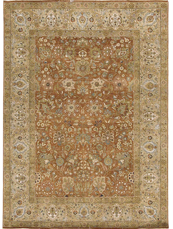 HADJI JALILI TABRIZ RUST / BEIGE