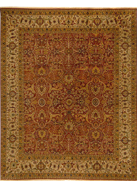 HADJI JALILI TABRIZ RUST / BEIGE