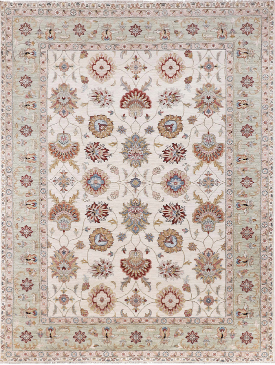 ALLENTON AL008 IVORY / GREEN