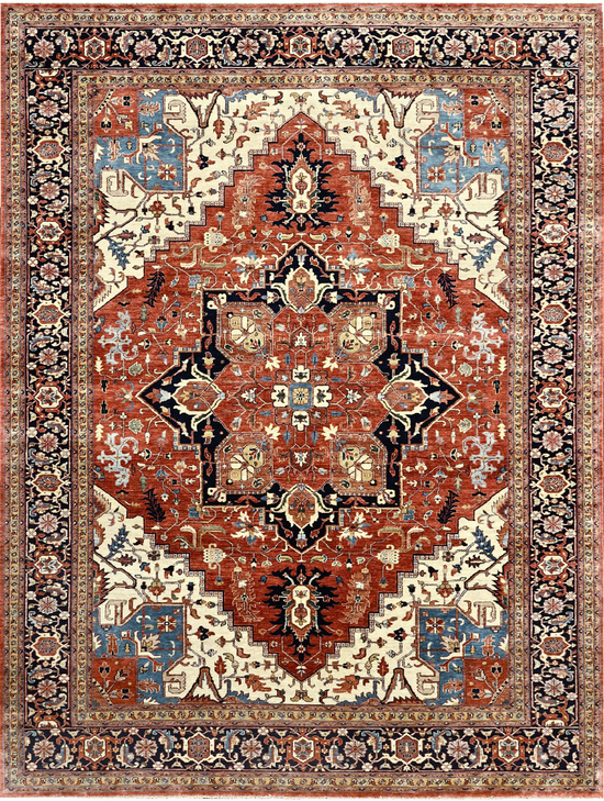 BAKSHAHESH II B3059 RED / NAVY