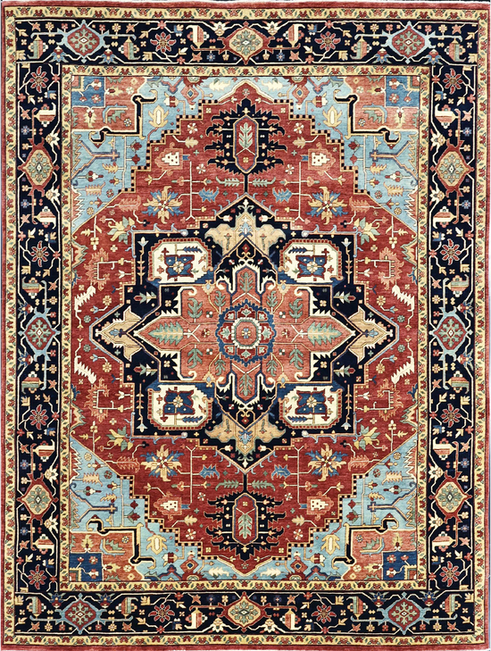 BAKSHAHESH B1195 RED / BLUE