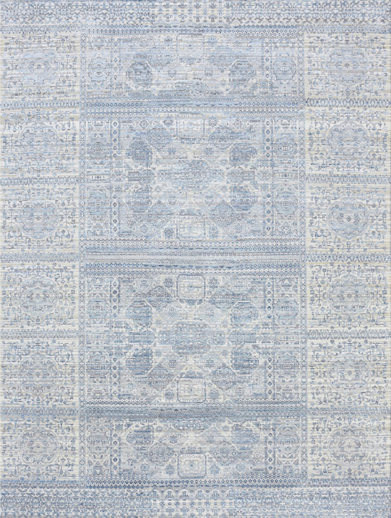 CANTERBURY SILK JPG-4 LIGHT BLUE / IVORY