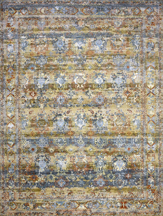 CANTERBURY SILK JPH07 BLUE / CAMEL