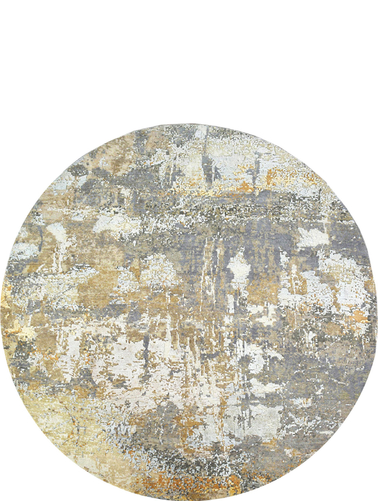 CANVAS ART WITH SILK C9329 GREY / GOLD