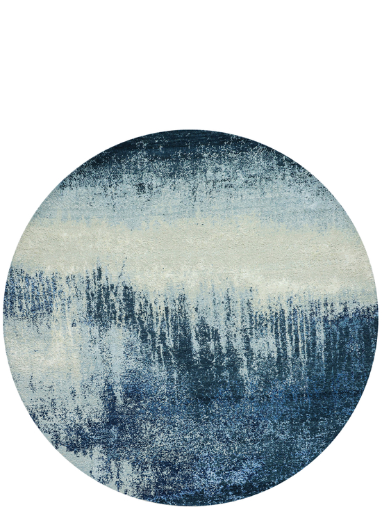 CANVAS ART WITH SILK J1056 BLUE / MULTI