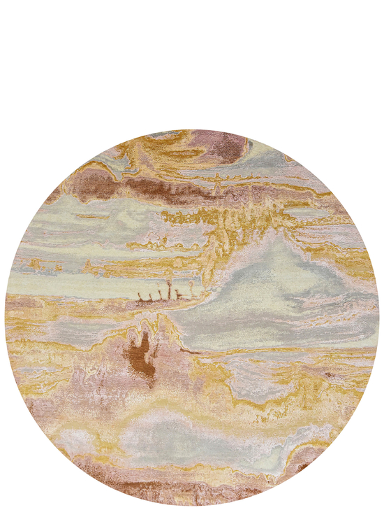 CANVAS ART WITH SILK J1071 PINK / GOLD