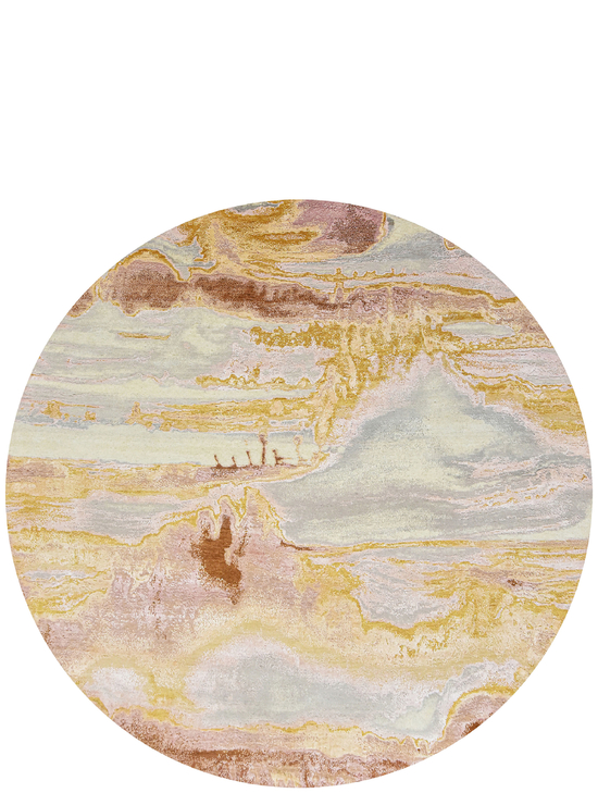 CANVAS ART WITH SILK J1071 PINK / GOLD