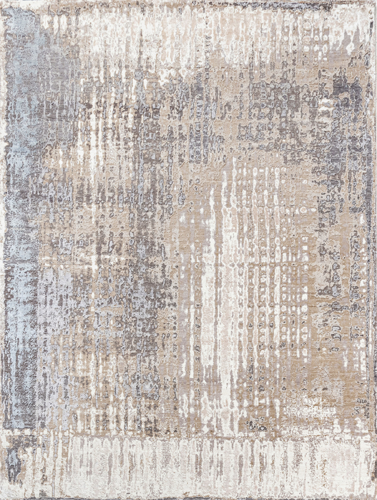 CANVAS ART WITH SILK J1092 BEIGE / SILVER