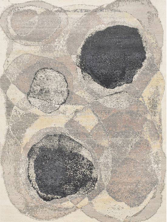 CANVAS ART WITH SILK JC698 IVORY / BEIGE