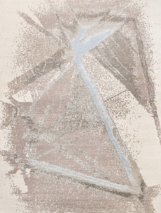 CANVAS ART WITH SILK JC700 IVORY / BEIGE