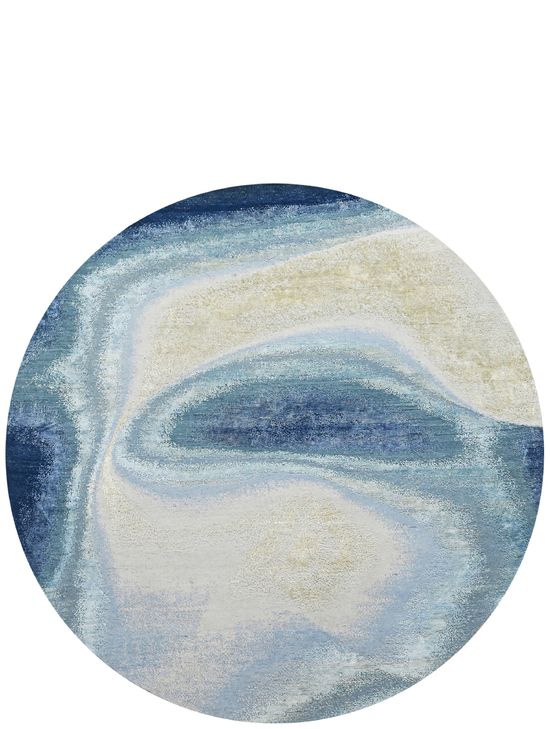 CANVAS ART WITH SILK JCD16 SILVER / BLUE