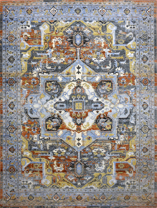 GREENWICH JPH02 LIGHT BLUE / RUST