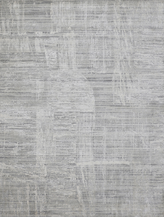 HANDLOOMED JACQUARD RK297 GREY / IVORY