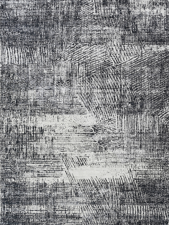 HANDLOOMED JACQUARD RK399 IVORY / BLACK