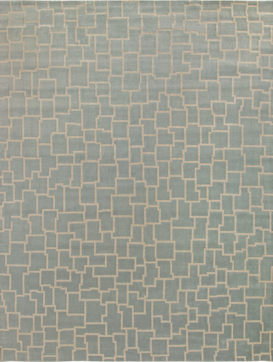 HANDLOOMED 8800 LUSPL SPLENDOR BLUE / IVORY