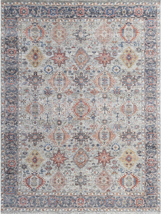 NEO VILLA ALL WOOL 183OX LIGHT GREY / NAVY