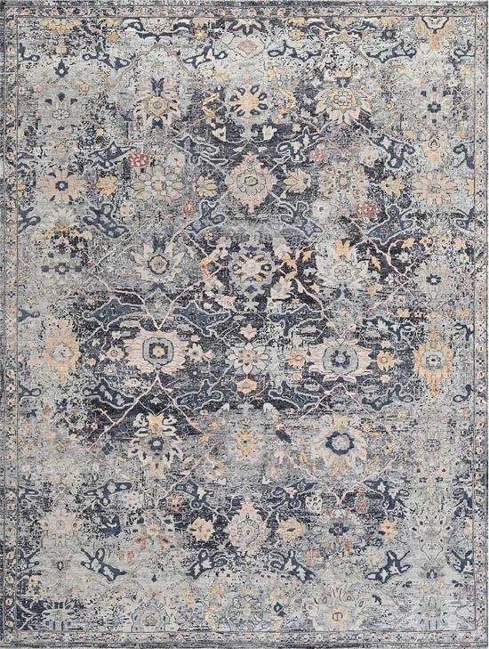 NEO VILLA ALL WOOL 188OX DARK GREY / LIGHT BLUE