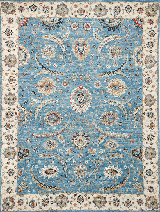 NEO VILLA ALL WOOL 39-KE BLUE / BEIGE