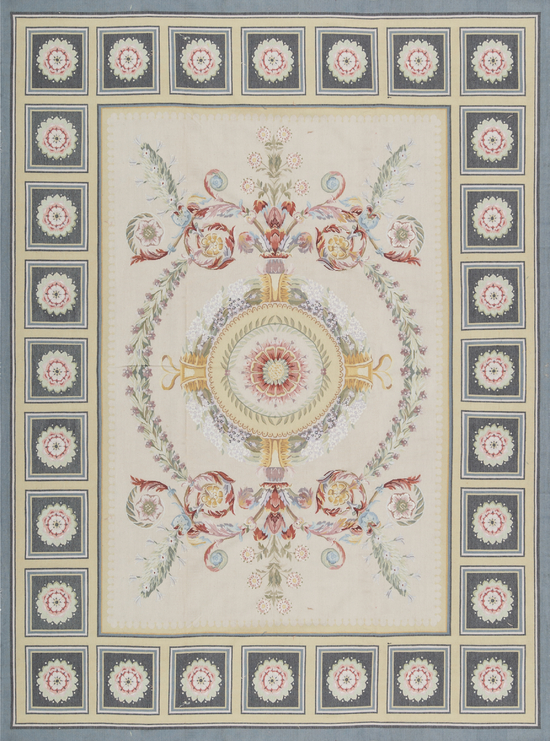 Renaissance  Aubusson Ivory / Grey