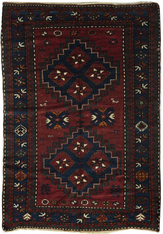 Antique Caucasian Kazak Rug Circa 1890