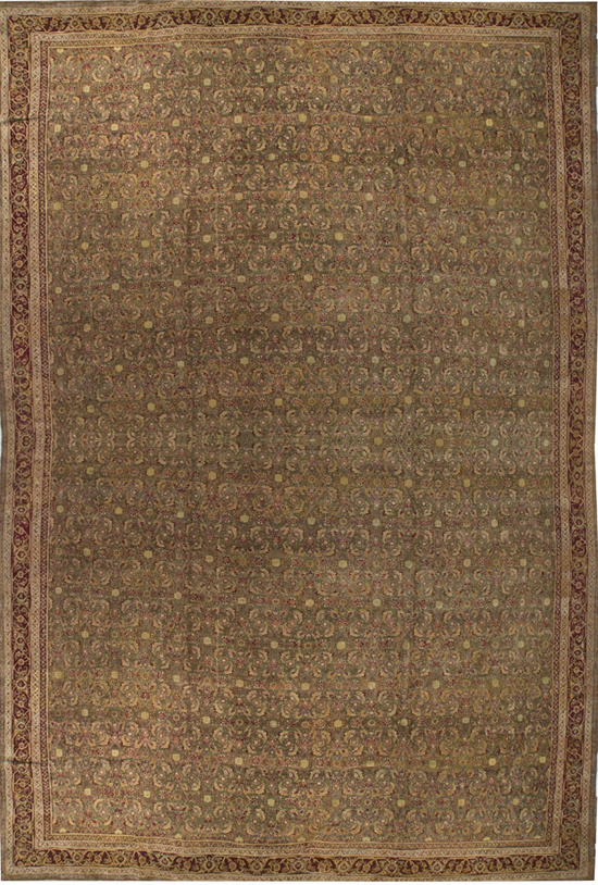 Antique Indian Agra Rug Circa 1900