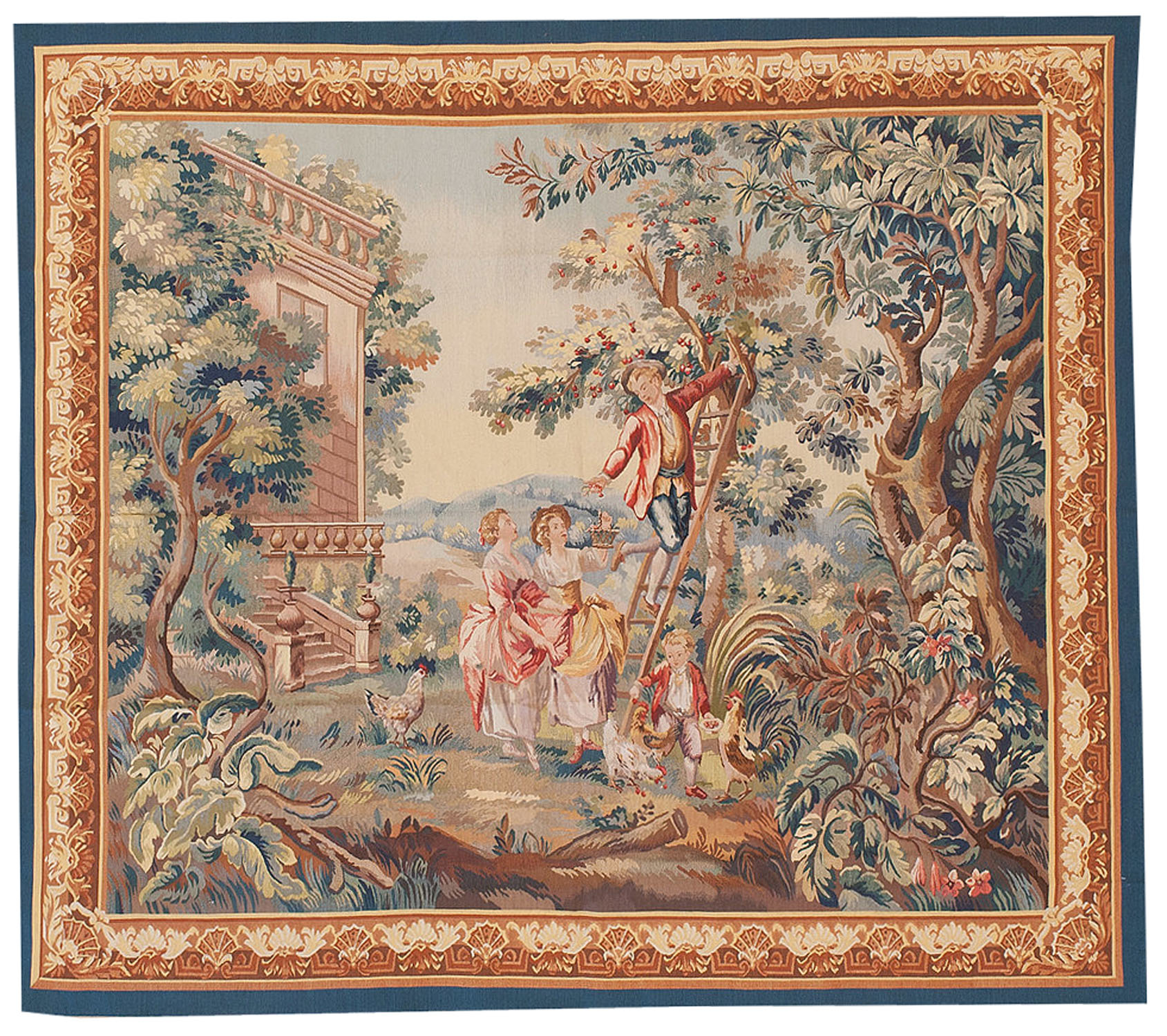 Recreation of an 18th Century Aubusson Style Tapestry New Tapestries