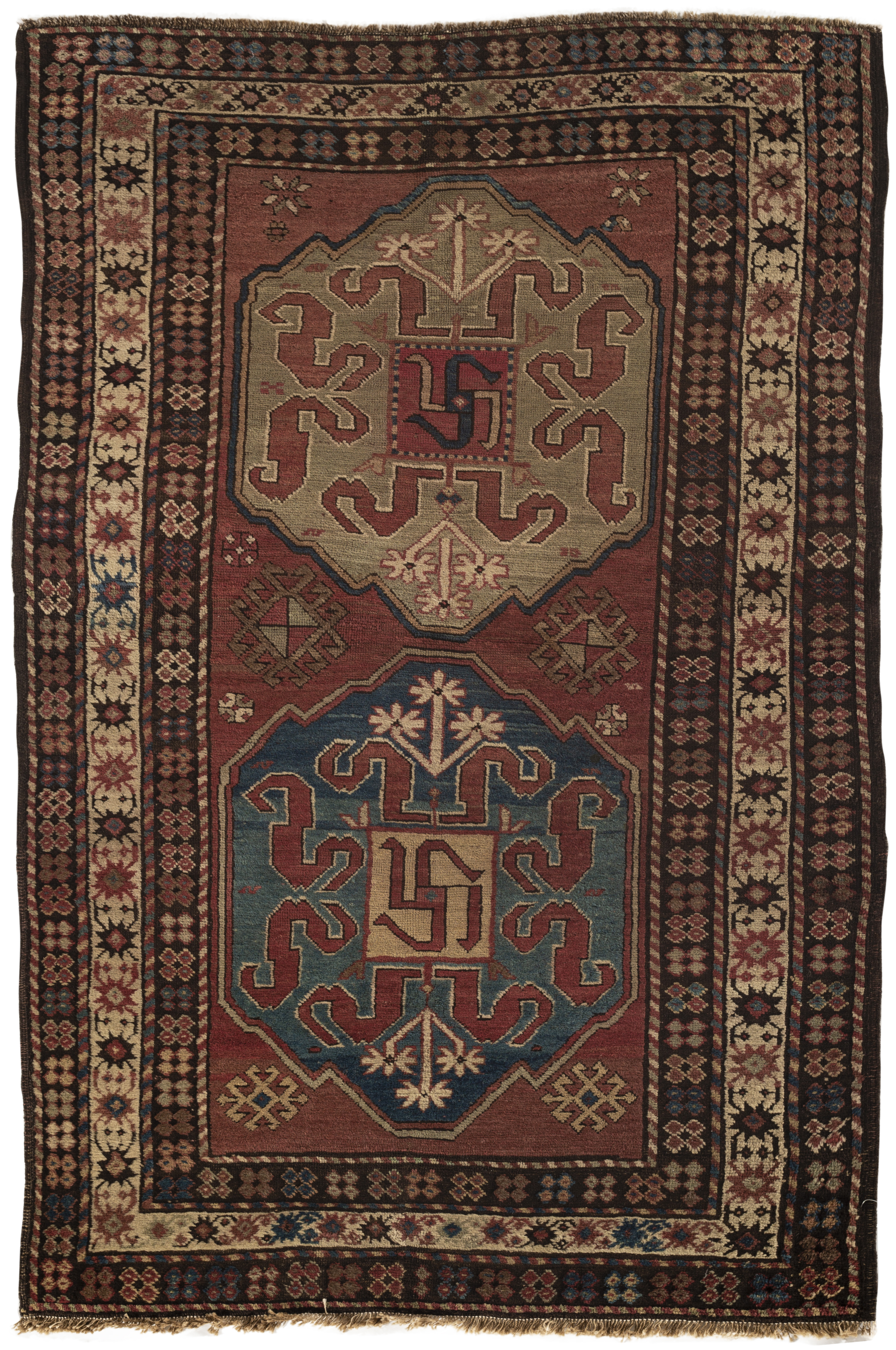 Antique Caucasian Kazak Rug Circa 1900. - Antique Rugs