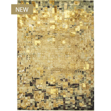 CANVAS ART WITH SILK SE804  YELLOW / BROWN