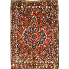 ANTIQUE PERSIAN BAKHTIARI NAVY / RED