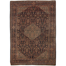 Antique Persian Farahan Sarouk Rug Circa 1900.