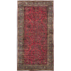 Oversize Persian Meshad Rug Carpet Circa 1900
