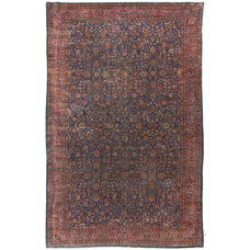 Antique Persian Kashan Rug Circa 1900